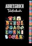 Adressbuch: Telefonbuch Mit Register a-Z - Telefonregister A5 Deutsch Für Senioren, Erwachsene, Kinder & Mädchen: Ihr Notizbuch Für Kontakte, Notrufnummern & Geburtstage