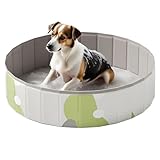 Faltbarer Planschbecken für Kinder – großer tragbarer Gartenpool für Kinder | schnelle Montage, auslaufsicher, Spaß im Freien für Garten und Rasen