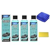 JIABAOZ Autoinnenreiniger, 120 Ml, Innenraum-Kratzer-Entferner, Kunststoffpolitur, Kunststoff-Beschichtungsmittel, Verhindert Austrocknen Und Alterung, Kunststoffpflege Für Autos, LKW, Motorräder (3)