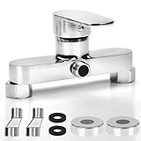 Apkezel Duscharmatur, Aufputz Mischbatterie Dusche, Einhebelmischer dusche zur Wandmontage, Armatur Dusche mit Keramikventil Kern, Chrom-Wasserhahn Dusche mit G ½ Auslauf