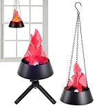 Flammenlicht - 3D Dynamische Feuer Effekt Lampe AC110-240V | Realistischer Flammeneffekt LED Laterne Für Terrasse Garten Camping - Halloween Weihnachten Party Camping Haunted House