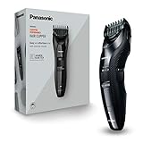 Panasonic ER-GC53K503 Haarschneider für Männer, tragbarer, kabelloser, wasserdichter Trimmer, 19 Längeneinstellungen, 1 Aufsatz, kabelloser & kabelgebundener Betrieb, Schwarz