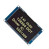 Kompaktes Display-Modul, 6,1 cm (2,42 Zoll), Auflösung 128 x 64, SSD1309, Treiber-Doppelschnittstellen für Entwicklungsplatinen SPI-Schnittstellen Display