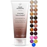 Four Reasons Haartönung Conditioner - Mahagoni - Natürliche Spülung und Intensivtönung für Haare - Semi permanente Haarfarbe in dunkelbraun - Intensive & Schonende Farben Tönung