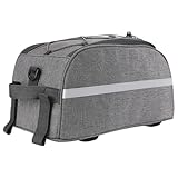 Fahrrad-Rücksitztasche, Reitsatteltaschen, reflektierende Gepäcktasche, wasserdichter Ausrüstungs-Organizer, Fahrradaufbewahrung für Straße, Berg, Radfahren, Pendeln, Outdoor, Reisen, 32,6 x 16,3 x