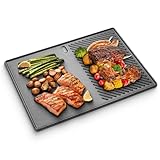 43x32CM Gusseisen Grillplatte für Enders Boston 4 und 6 Grill,Grillpfanne für Landmann Triton 13190 3 und 4 Brenner,Enders Monroe Pro 4 SIK Turbo,Enders Boston Pro 4 SIKR,Plancha für Enders Boston 6