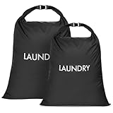 CANBOX 2 Pack Reisewäschesack, Nylon Wäschesäcke für Wäsche, Roll Top Wet Dry Bag für Schwimmen Yoga Badeanzug Workout, Dirty Clothes Storage Organizer