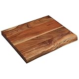 KESPER | Schneide- und Tranchierbrett, Material: Akazienholz, Maße: 48 x 40 x 4 cm, Farbe: Braun, Natur | 29751