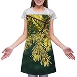 DJUETRUI Schürzen für Damen mit Taschen, wasserdicht, verstellbar, Lätzchen, hohe Lärchenschürze, Kochschürzen für Herren, Küchenschürzen zum Kochen, Malen, Grillen, Gartenarbeit, große Lärche, 70 x