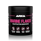 ARKA Marine Flakes - 250 ml / 30 g - Flockenfutter für Meerwasserfische, fördert Farbenpracht und Wachstum, kaltgepresst, unterstützt die Fischgesundheit