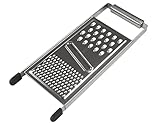 Chefkoch trifft Fackelmann Universalreibe – Hochwertiger Edelstahl, Anti-Rutsch-Füße, ideal für grobes und feines Reiben, spülmaschinenfest