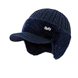 SWZEC Hoffmarkt Polartherm Strickmütze(Marineblau)