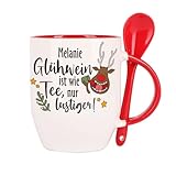Herz & Heim® Löffeltasse mit Wunschnamen für Glühwein zu Weihnachten