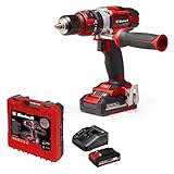 Einhell Akku-Schlagbohrschrauber TE-CD 18/48 Li-i Kit Power X-Change (18 V, 48 Nm, Schlagbohrfunktion, 13 mm Bohrfutter, 2 Gang, Koffer, inkl. 2x 2,0 Ah Akkus + Ladegerät)