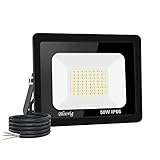 led strahler außen 50W Superhell Außenstrahler,3000K Warmweiß IP66 Wasserdicht LED Fluter 5000LM Flutlicht led aussenstrahler LED Außenstrahler für Garten, Innenhöfe, Garage, Hotel, Sportplatz