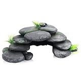 KFETFE Aquarium Deko Höhle, Aquarium Steine Versteck, Garnelen Versteck, Reptilien Höhle Zubehör für Fischbecken, Landschaftsdekoration(22.5x13x8cm)