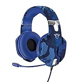 Trust Gaming 23249 Headset GXT 322D für PS4 und PS5 - Carus Kabelgebundene Gaming-Kopfhörer mit Flexiblem Mikrofon für Playstation 4 und 5 - Blau, Medium