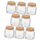 SEWOART 8 Stück Kerzenhalter Masse Gläser zur Kerzenherstellung Konservengläser mit Deckel Handgefertigte Kerzenhalter DIY Kerzenbehälter Dosen für Aromatherapie-Kerzen Teelichthalter Holz