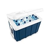 Mobicool MQ40W AC/DC - tragbare elektrische Kühlbox mit Rollen, 39 Liter, 12 V und 230 V, UK-Version