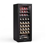 Klarstein Bovella 36 Duo+ Weinkühlschrank – 36 Flaschen, 2 Zonen, 5–18°C, Touch-Bedienung, LED-Beleuchtung, UV-Schutz, freistehend, Weinklimaschrank