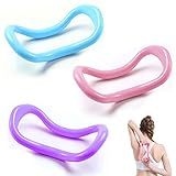 Forreen Faszien Stretching Ring, 3 Stücke Yoga Ring Pilates Kreise Ganzkörper Toning Fitness Kreis Stretching Ring Trainingstool für Oberschenkel Bauch und Beine (Rosa, Blau, Lila)