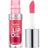 essence hydra kiss LIP OIL, Lipgloss, Nr. 03, Rot, feuchtigkeitsspendend, pflegend, mit Ölen, glänzend, vegan, ohne Parabene, ohne Mikroplastikpartikel, Nanopartikel frei, 1er Pack (4ml)
