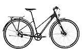 Sintero Damenfahrrad mit 28 Zoll Rädern, Aluminiumrahmen und Hydroforming-Rohre, Shimano Nexus 3-Gang Nabenschaltung, hydraulische Scheibenbremsen (460 mm)