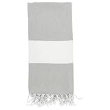 Edel Living Hamamtuch Strandtuch aus 100% Baumwolle. Kompakt & leicht - Ultra saugstark und schnelltrocknend - Ideal als Handtuch, Badetuch, Saunatuch oder Duschtuch (Beige, 100 x 200)