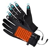 USB-Handwärmerhandschuhe | Beheizte Touchscreen-Handschuhe für kaltes Wetter, Winter, thermisch, wasserdicht, winddicht, Handwärmerhandschuhe für Damen, Kinder, Jagd, Camping