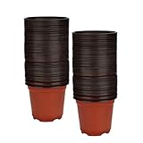 Ljmyy Einweg-Pflanzentöpfe für Kinderzimmer, Setzlinge, leicht, zweifarbig, weich, Pflanzgefäß, Großpackung, Weiß