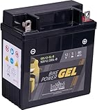 intAct - GEL MOTORRADBATTERIE Bike-Power GEL12-5L-B. Ersetzt YBL-B. Motorradbatterie 12V 5Ah 80A. Maße: 121x61x131mm. Mit bis zu 30% mehr Startleistung.