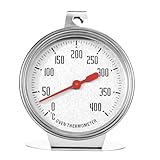 Thermometer, Backofenthermometer für Gasherd, ofenthermometer für backofen, Ofenthermometer, 0~400 ℃ Backofen Thermometer Edelstahl Backofen mit großem Zifferblatt für Küchenbackwaren