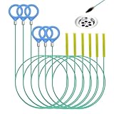 MISIQIMA 6 Stück Rohrreinigungsspirale Set, Unzerbrechliche, Nylonbeschichtete Abflussreiniger Spirale, 90 cm + 130 cm, Geeignet für Bad, Küche, Spüle und Abwasserkanal