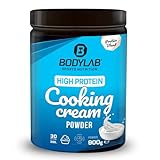 Bodylab24 High Protein Cooking Cream Powder 900g - jetzt NEU: optimierte Formel, mit 26 g Protein je Portion, fett- & kalorienarm, ideale Sahne-Alternative zum Kochen & Backen