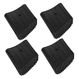 EXHUMKY 4 Stück Rutschfeste Matte Kissen Beschützer Leitern schützend Leiter Gummifüße Leiterfußpolster Leiterfüße Gummiauflage Leiterfüße abdecken Leitermatte Black