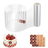 Neylokfen Tortenrandfolie 20cm x 5m Transparent Acetat Rolle, Wiederverwendbar, Hochwertiges PET-Material, Ideal für Cremetorten, Mehrstöckige Torten und DIY Kuchen