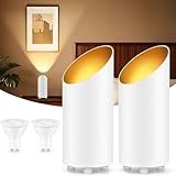 GeyouLux LED Uplight Spot Bodenstrahler IP44 Wasserdicht 6W 600LM Aluminium Bodenlampe Innen, Bodenleuchte mit Fußschalter zur Indirekte Beleuchtung, inkl. GU10 Lampe 2700K Warmweiß 2er Set Weiß