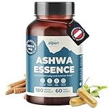 Ashwa+ Magnesium & B6 - Ashwagandha 180 Kapseln Hochdosiert - 2004mg/Tag Schlafbeere Pulver für 60 Tage Vorrat, zur Entspannung und inneren Ruhe