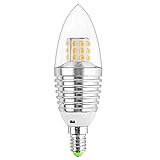 ZONJIE E14-LED-Kerzenbirne, 7-W-Kerzenbirnen, kleine Schraube, E14-LED-Glühbirne, warmweiß 3000 K, ersetzt 75 W-Äquivalent, 680 lm, nicht dimmbar