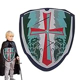 Amber Dragon Knight Shield – Schaumstoff, Leicht, Mittlere Größe | Edle Ritterschilde | Schaumstoffschild-Spielzeug Für Rollenspiele, Cosplay-Kostümkämpfe, Kinderspaß Und Tägliche Rollenspielaktivität