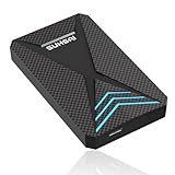 SUHSAI 1 TB Externe Gaming-Festplatte mit RGB-Licht, tragbare USB 3.0-Festplatte für Datenspeicherung/Backup-Erweiterung, HDD 2,5-Zoll-Festplatte für PC Laptop Mac Smartphones Spielekonsole PS4 PS5