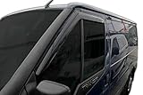 SCOUTT | Windabweiser Passend Für Transit 2002-2014 Set 2-TLG, Vorne, Regenabweiser, Klebende Dunkel, Aerodynamisch, Einfache Montage