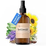 Intimöl - After Shave (Aftershave), Pflege Öl für Intimzone bei Rasierpickel, Rasurbrand, Rötungen - 10 hochwertige Öle (vegan) für alle Hauttypen, mit Aloe Vera, Jojoba & OPC (1 x 50ml, Lavendel)