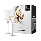 Eisch Sky Crystal Champagnerglas, Sensis Plus Belüftungstechnologie, bleifrei, spülmaschinenfest, 2 Stück
