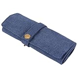 LIbgiubhy Robte Cotton Canvas Watch Band Roll Case Mit 10 Slots Tragbare Speicherlösung Für SmartWatch Straps Speicherplatz