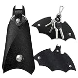 LAKJUOZ Batman Schlüsselanhänger, Kunstleder Schlüsseletui Brieftasche, Batman Kunstleder Schlüsseletui, Fledermaus Keychain, Auto Leder Schlüsseletui Key Organizer, Für Alle Arten Von Schlüsseln