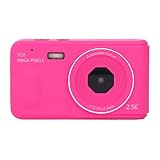 Digitalkameras, 72 MP, 2,5 K, 16-Fach Zoom-Kamera, Autofokus, Anti-Shake-Point und, Tragbare Kompaktkamera für Kinder, Studenten, Vlogging, Selfie, 2,4-Zoll-Bildschirm (Rosenrot)