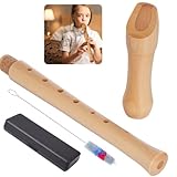 Blockflöte aus Holz, Sopran-Blockflöte, Instrument für Kinder, Erwachsene, Anfänger, C-Taste, Holzblockflöte im deutschen Stil, mit Hartschalenkoffer