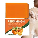 Natural Presimmon Soap - ersimmon Duschseife zur Gerüche entfernen | Natürliche Desodorierende Und Feuchtigkeitsspendende Feste Seife Persimmon Ziegenmilchseife Naturseife für Gesicht &Körper, Gesicht