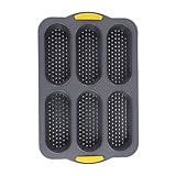 IMIKEYA Silikon Backform Fach Hot Dog Brötchenform Hitzebeständig Antihaft Flexibel Für Ofen Mikrowelle Gefrierschrank Wiederverwendbar Für Diy Baguette und Sandwich Brötchen